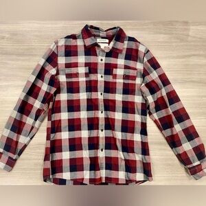 Men's Plaid Button Down Shirt‎ Size Large